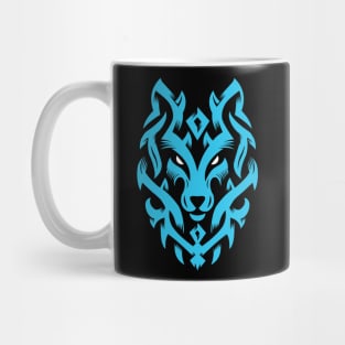 Wolf Tribal Ornament lovely blend drawing cute cool colorful Mug